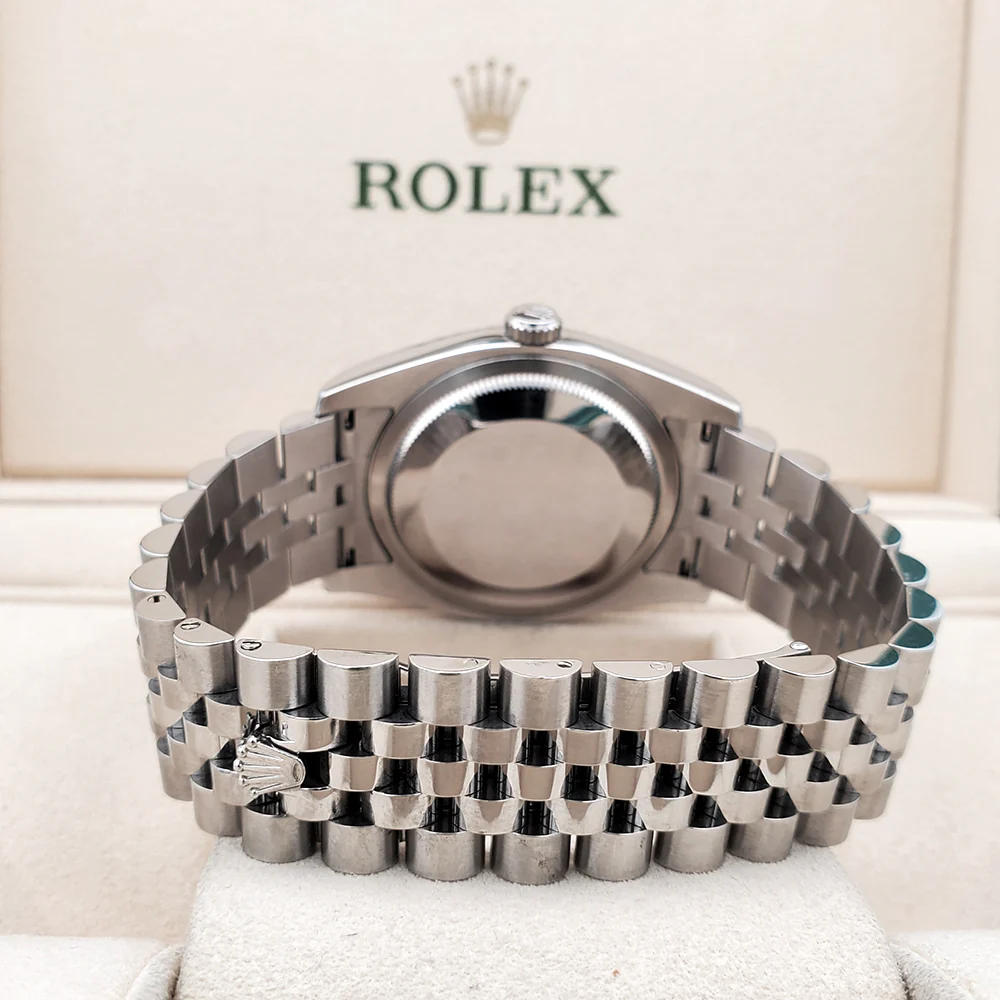 Rolex Datejust 36mm Black Jubilee Roman Dial Steel Watch 116200 - Image 5