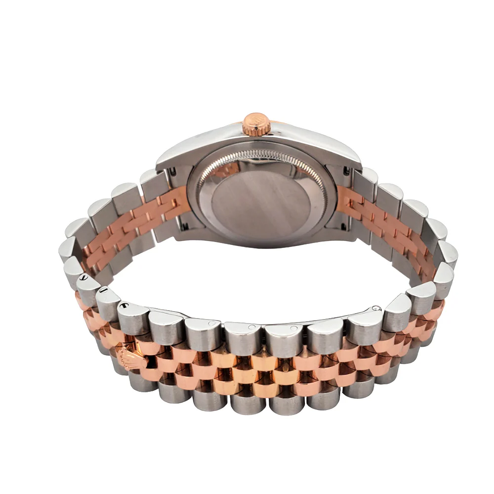 Rolex Datejust 36mm Black Roman 2-tone Rose Gold/Steel Jubilee Watch 116231 - Image 5