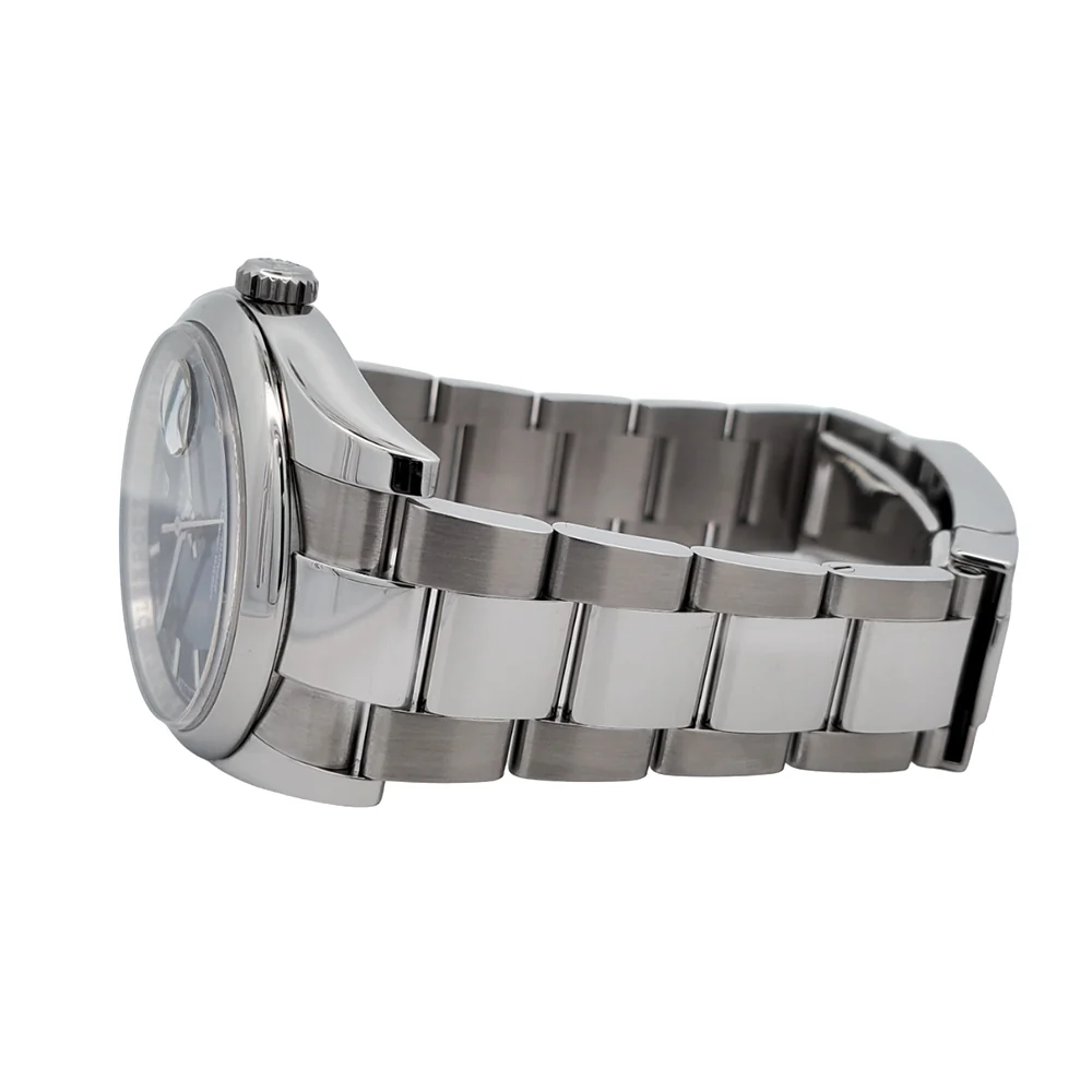 Rolex Datejust 36mm Blue Index Steel Oyster Watch 116200 Box Papers - Image 4
