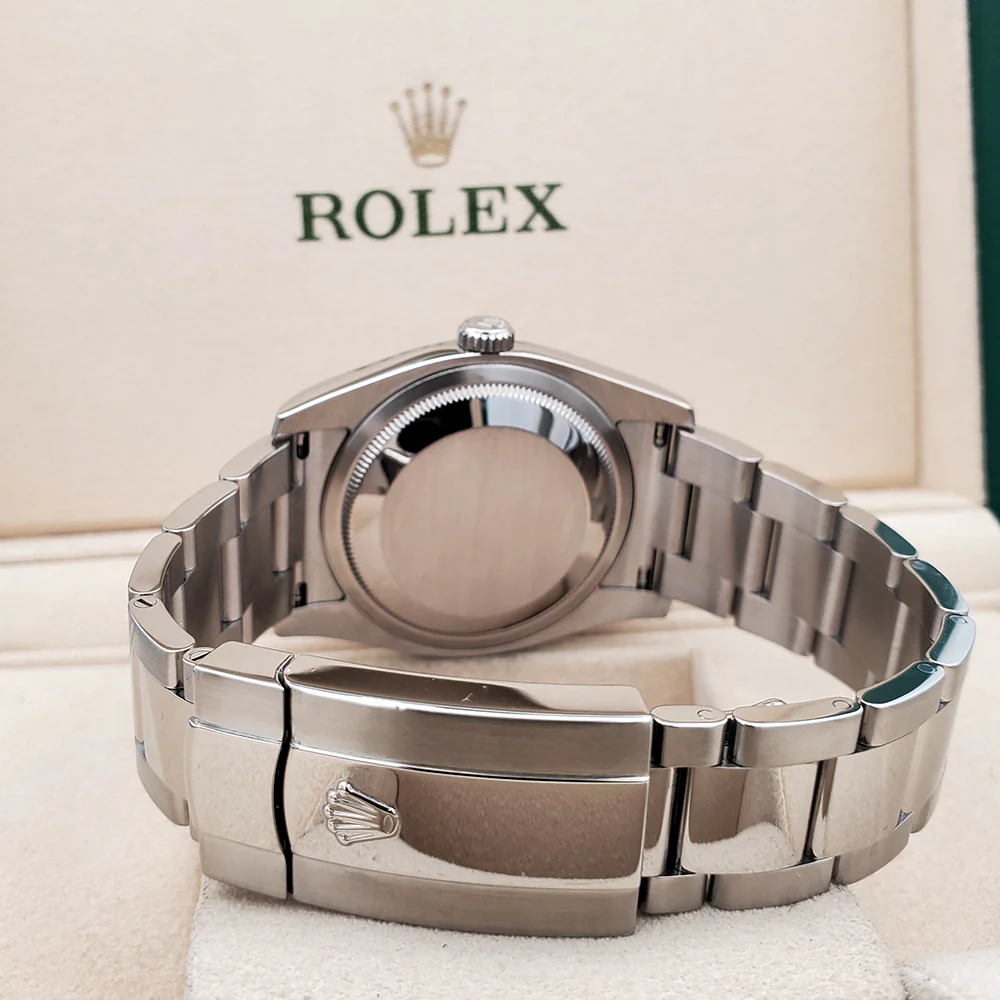 Rolex Datejust 36mm Blue Index Steel Oyster Watch 116200 Box Papers - Image 5