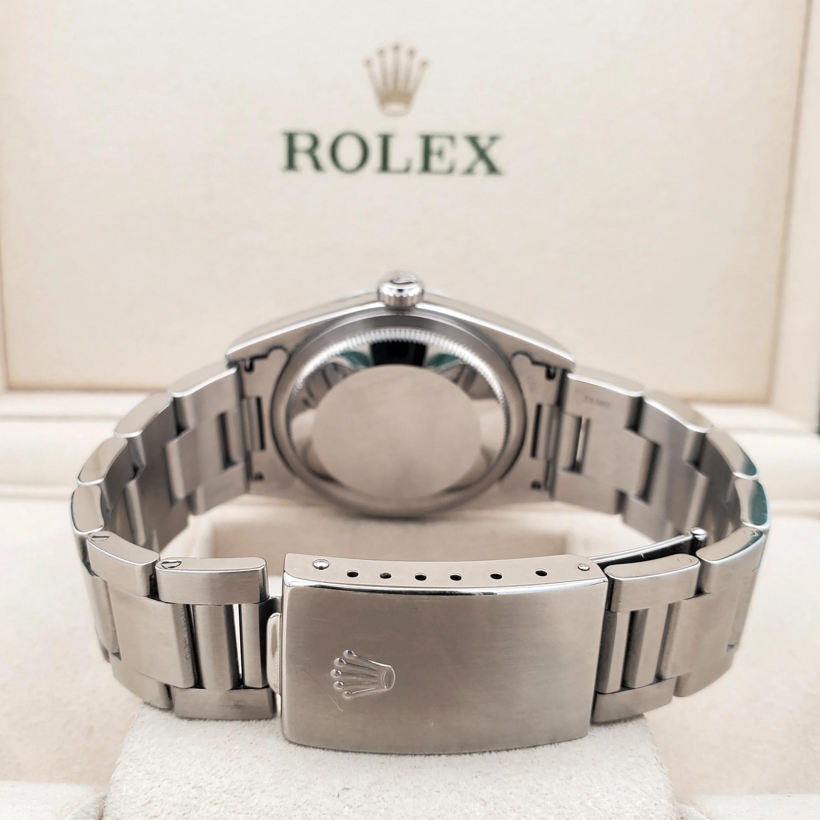 Rolex Datejust 36mm Blue Roman Dial Steel Oyster Watch 16200 Box Papers - Image 5