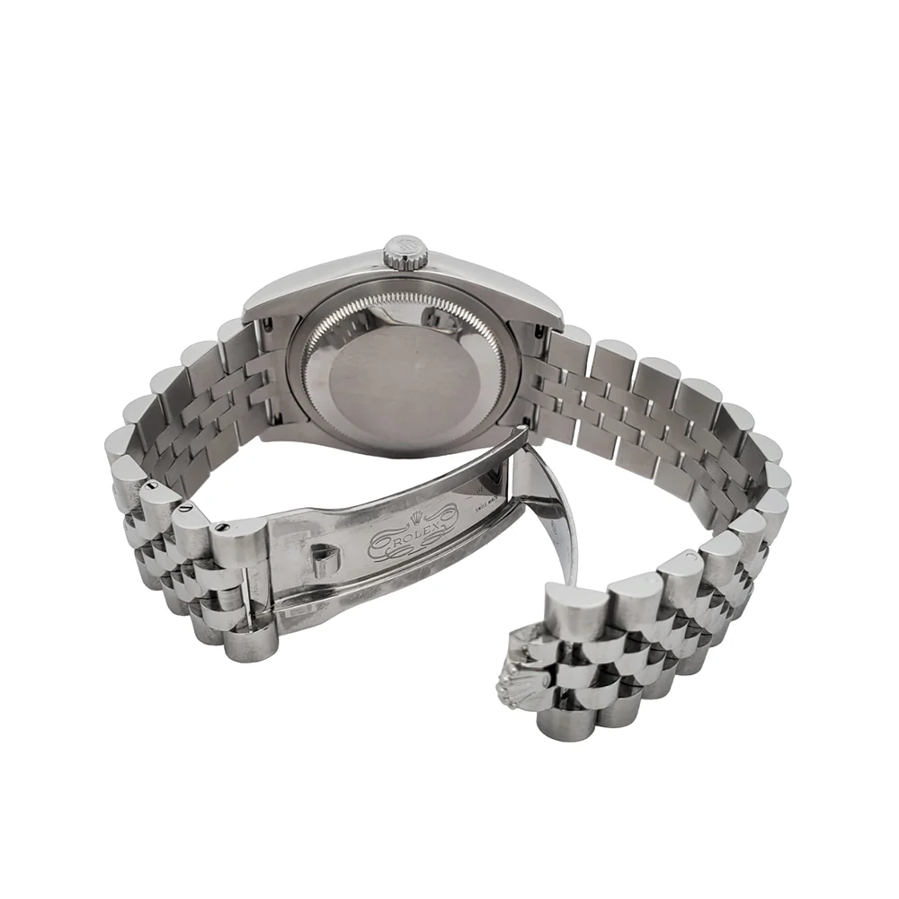 Rolex Datejust 36mm Blue Stick Dial Stainless Steel Jubilee Watch 116200 Box Papers - Image 6