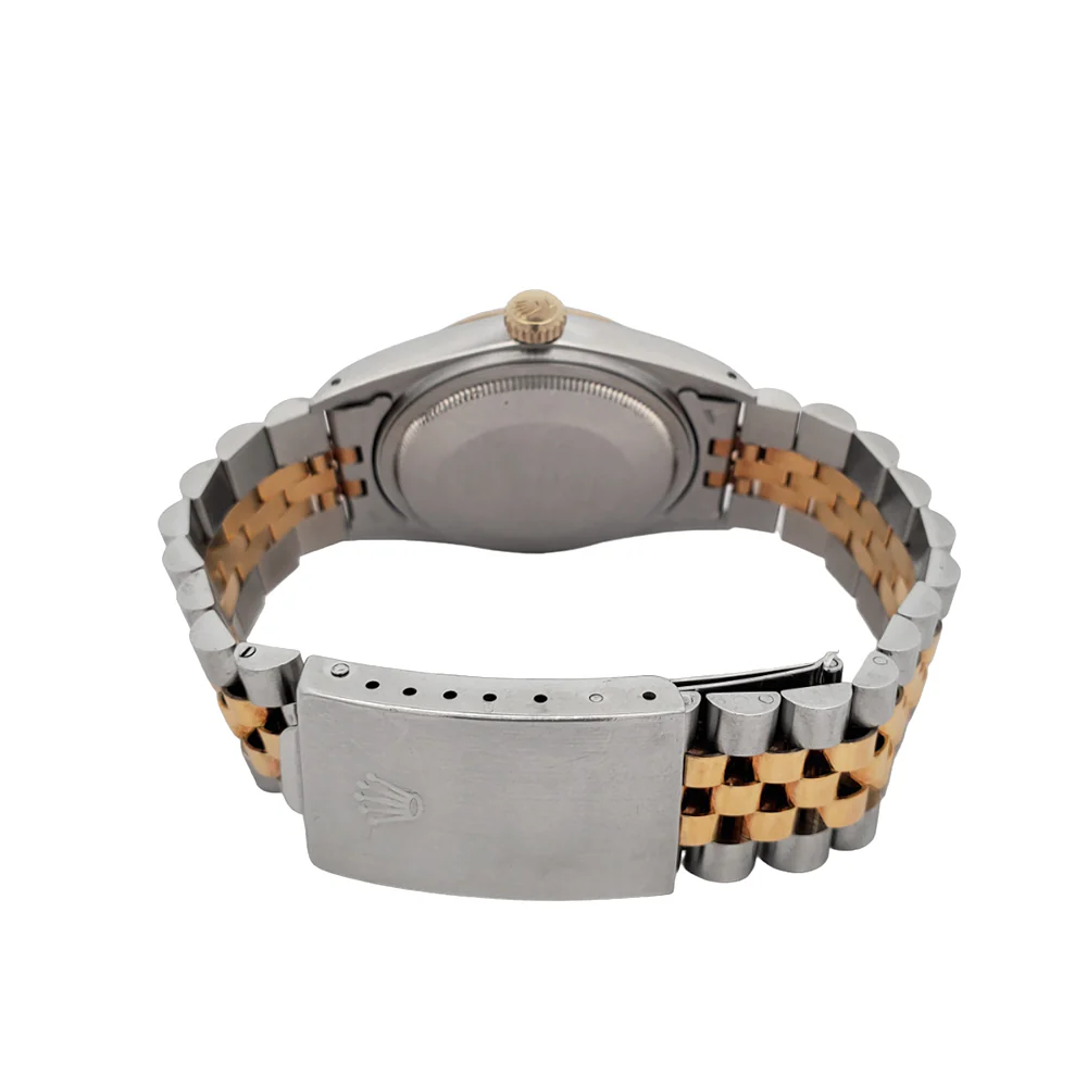 Rolex Datejust 36mm Buckley Blue Dial Yellow Gold/Steel Jubilee Watch 16013 - Image 5