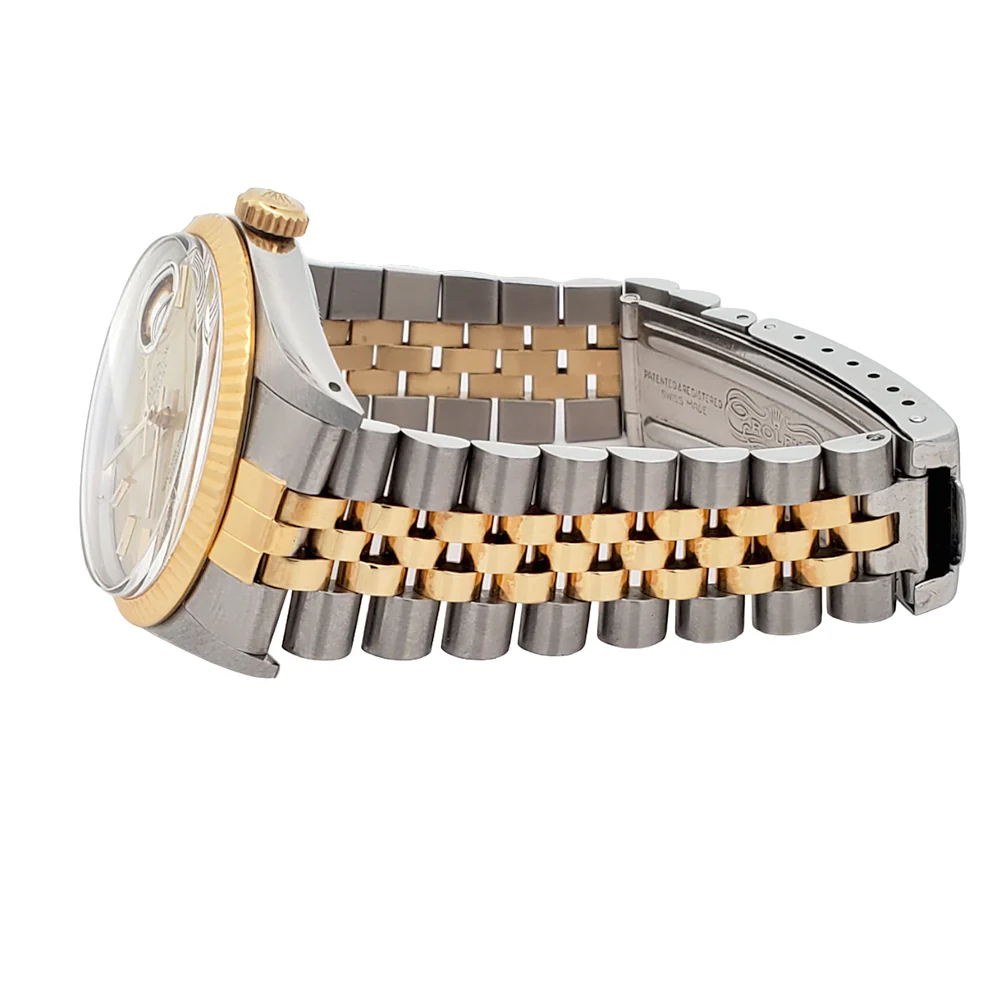 Rolex Datejust 36mm Champagne Index Dial Yellow Gold/Stainless Steel 16013 Watch - Image 4