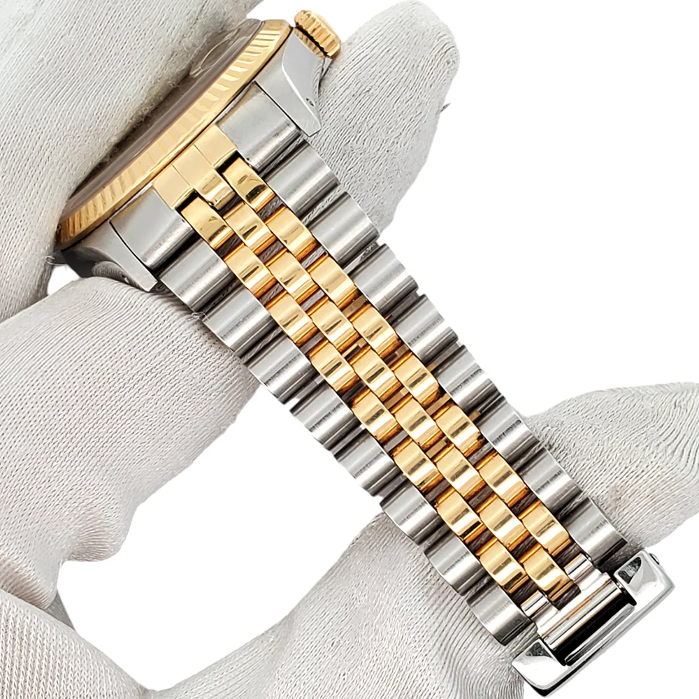 Rolex Datejust 36mm Champagne Dial Yellow Gold/Steel Jubilee Watch 16233 - Image 4