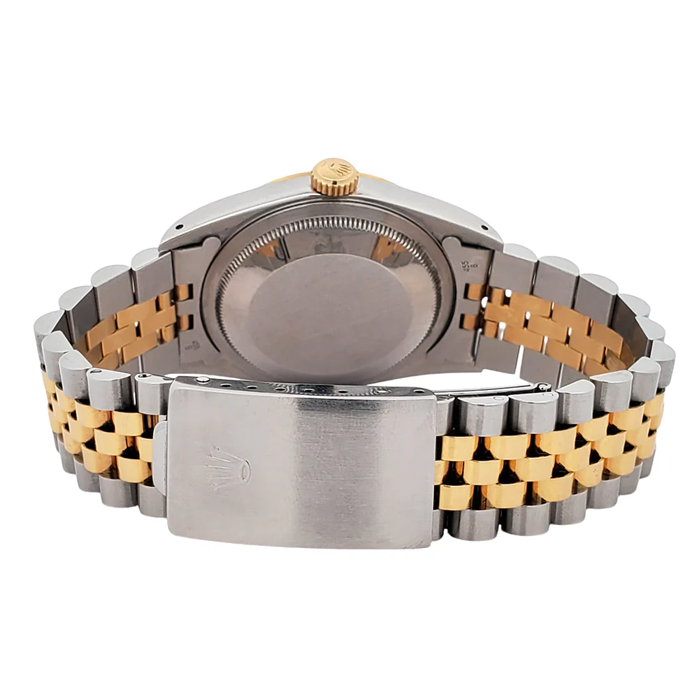 Rolex Datejust 36mm Champagne Dial Yellow Gold/Steel Jubilee Watch 16233 - Image 5