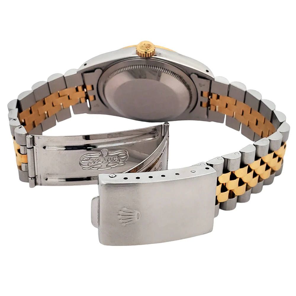 Rolex Datejust 36mm Champagne Dial Yellow Gold/Steel Jubilee Watch 16233 - Image 6