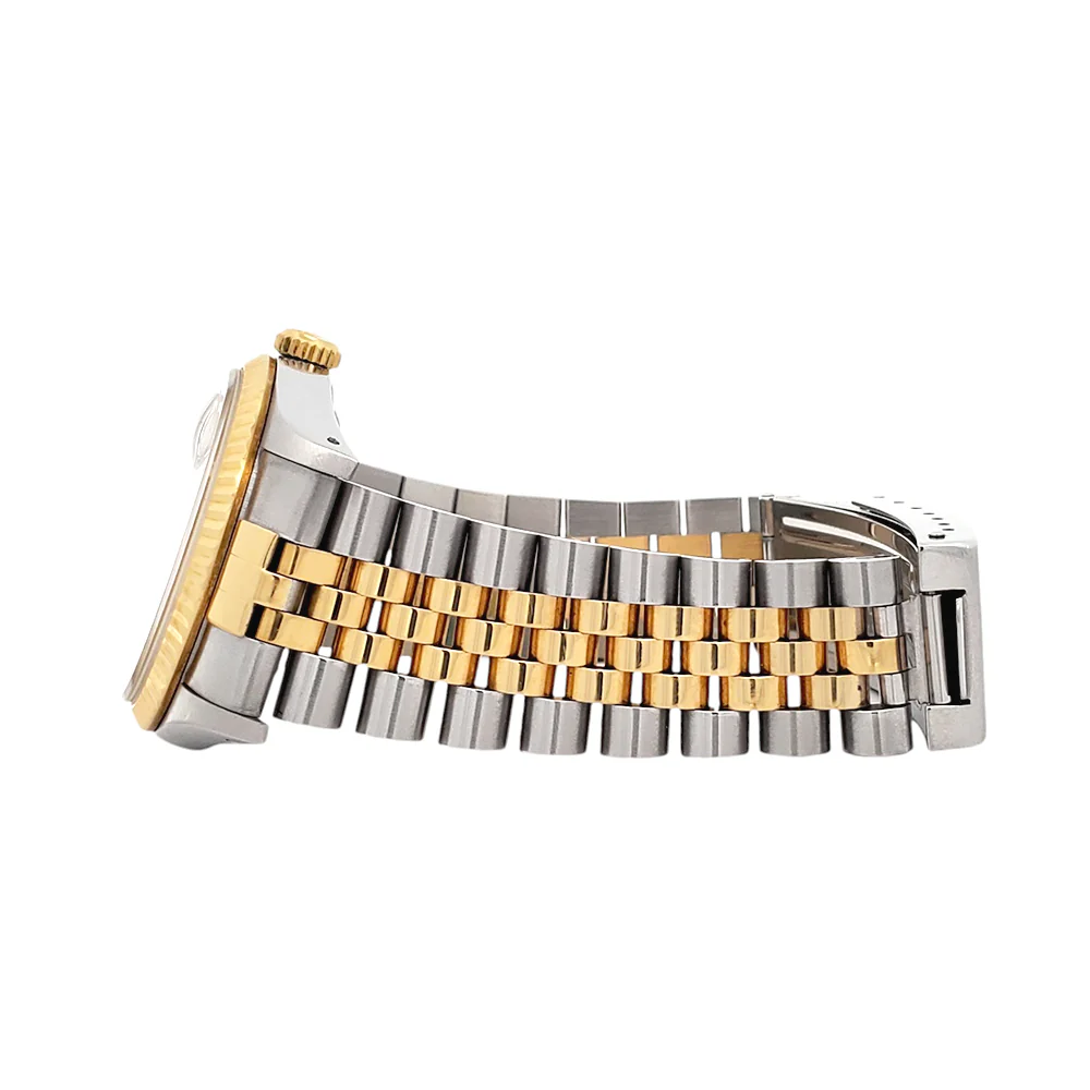 Rolex Datejust 36mm Champagne Index Yellow 2-tone Gold/Steel Jubilee Watch 16233 - Image 4