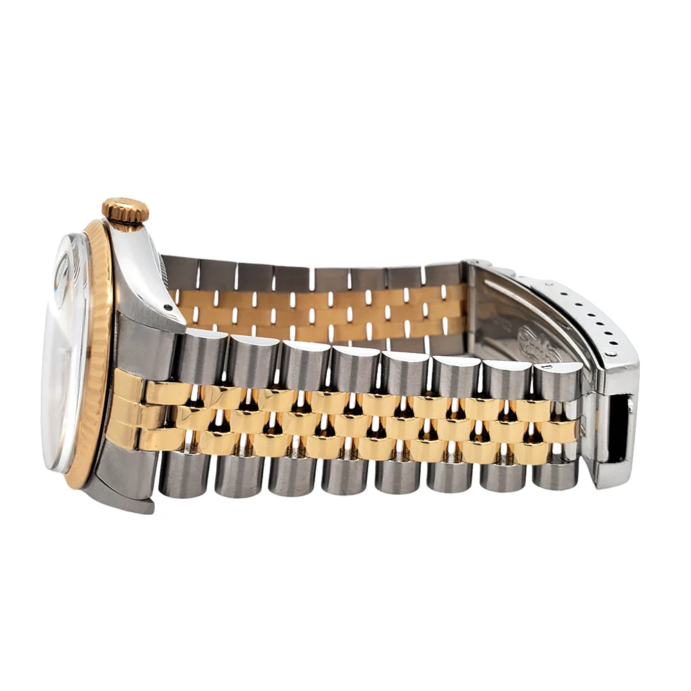 Rolex Datejust 36mm Champagne Index Yellow Gold/ Steel Jubilee 16013 Watch Box Service Papers - Image 4