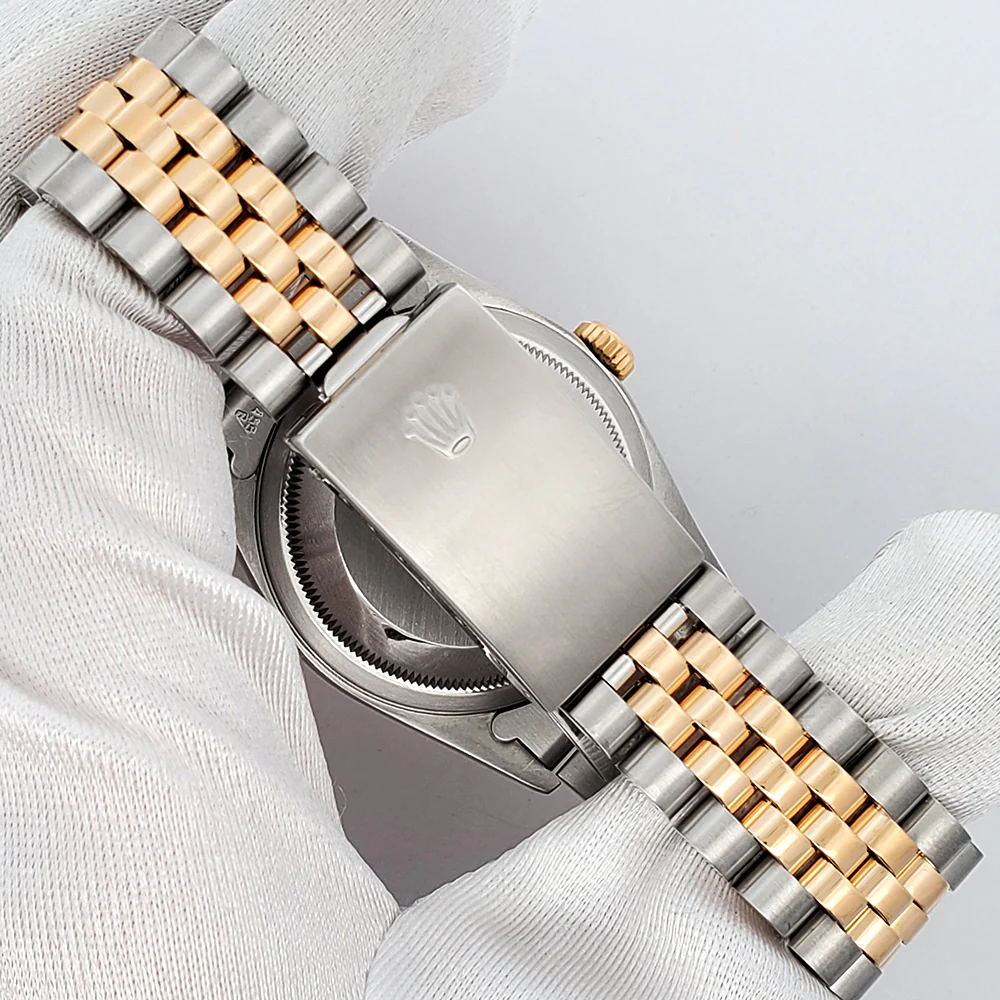 Rolex Datejust 36mm Champagne Index Yellow Gold/Steel Jubilee Watch 16233 Service Papers - Image 5