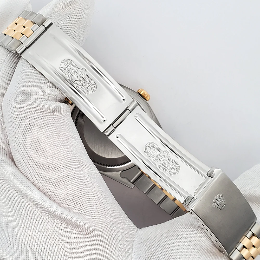 Rolex Datejust 36mm Champagne Index Yellow Gold/Steel Jubilee Watch 16233 Service Papers - Image 6