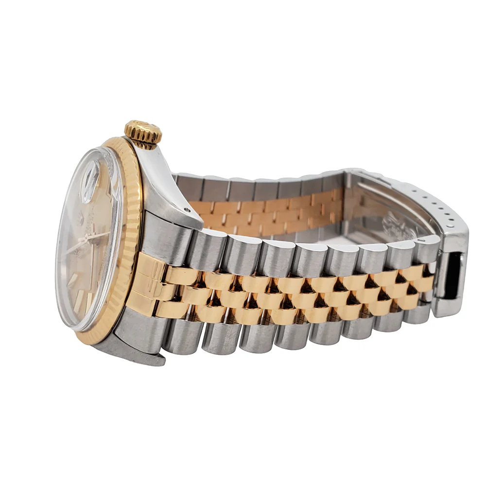 Rolex Datejust 36mm Champagne Stick Dial Yellow Gold/Stainless Steel Watch 16013 Box Papers - Image 5
