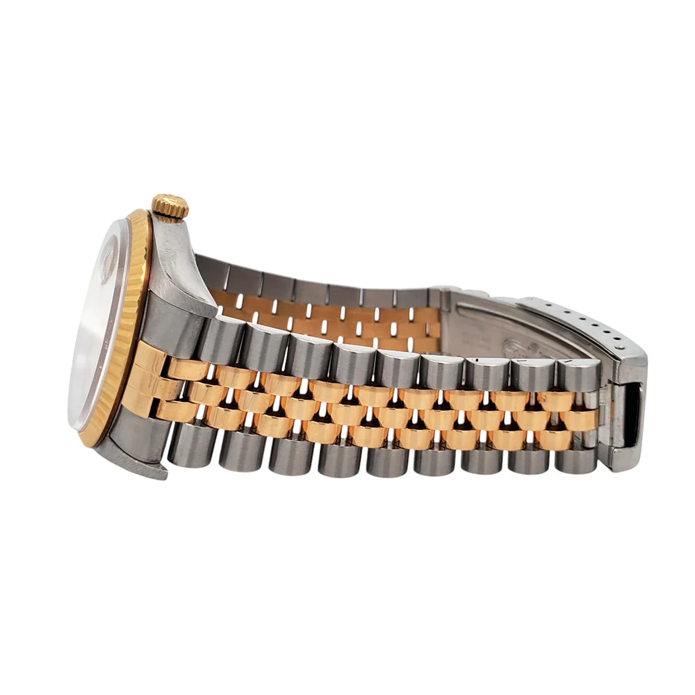 Rolex Datejust 36mm Cream Roman Dial 2-tone Yellow Gold/Steel Jubilee Watch 16233 Papers - Image 5