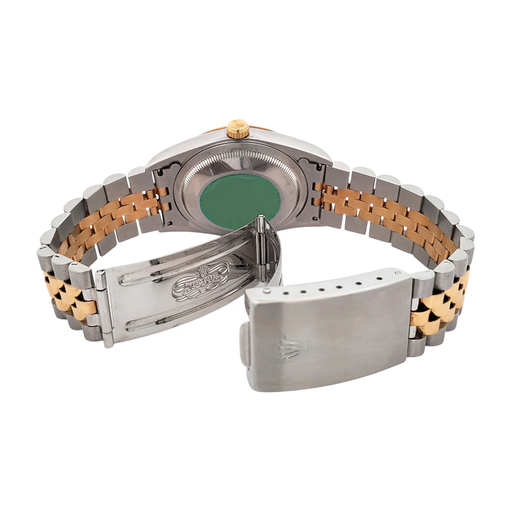 Rolex Datejust 36mm Cream Roman Dial 2-tone Yellow Gold/Steel Jubilee Watch 16233 Papers - Image 7