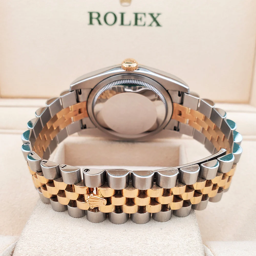 Rolex Datejust 36mm Factory Black Diamond 2-Tone Yellow Gold/Steel Jubilee Watch 116233 Box Papers - Image 5