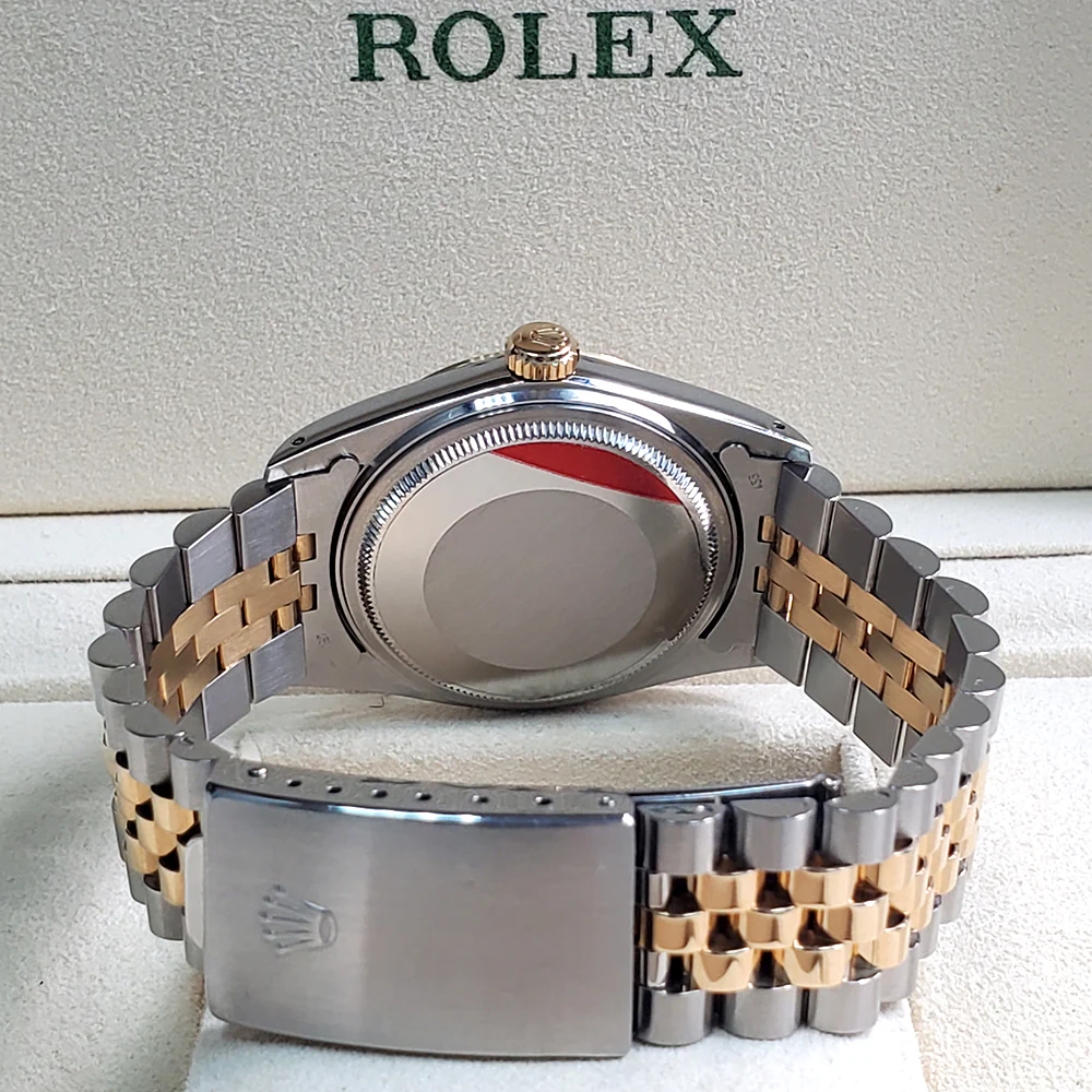 Rolex Datejust 36mm Champagne Dial Yellow Gold/Steel Watch 16013 - Image 4