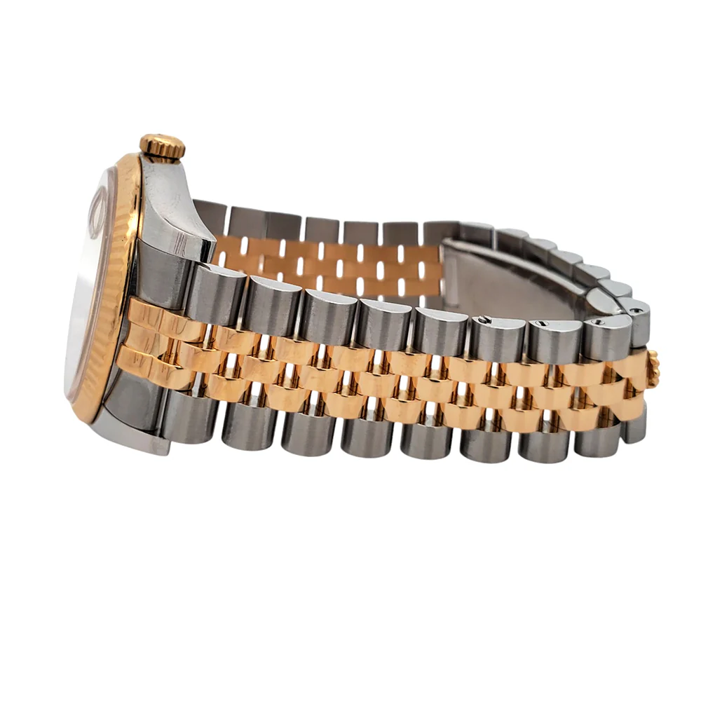 Rolex Datejust 36mm Factory Champagne Diamond Dial 2-Tone Yellow Gold/Steel Watch 116233 Box Papers - Image 4