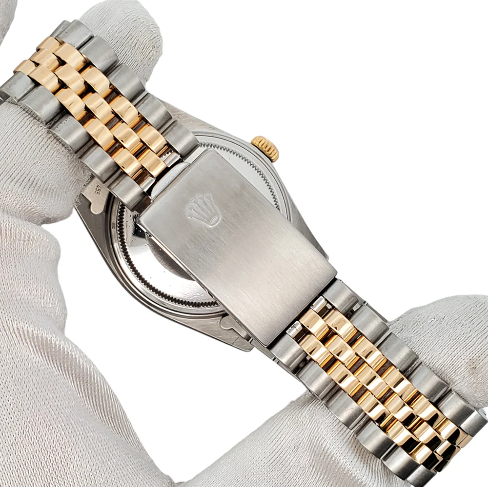 Rolex Datejust 36mm Factory Champagne Diamond Dial Yellow Gold/Steel Watch 16013 - Image 5