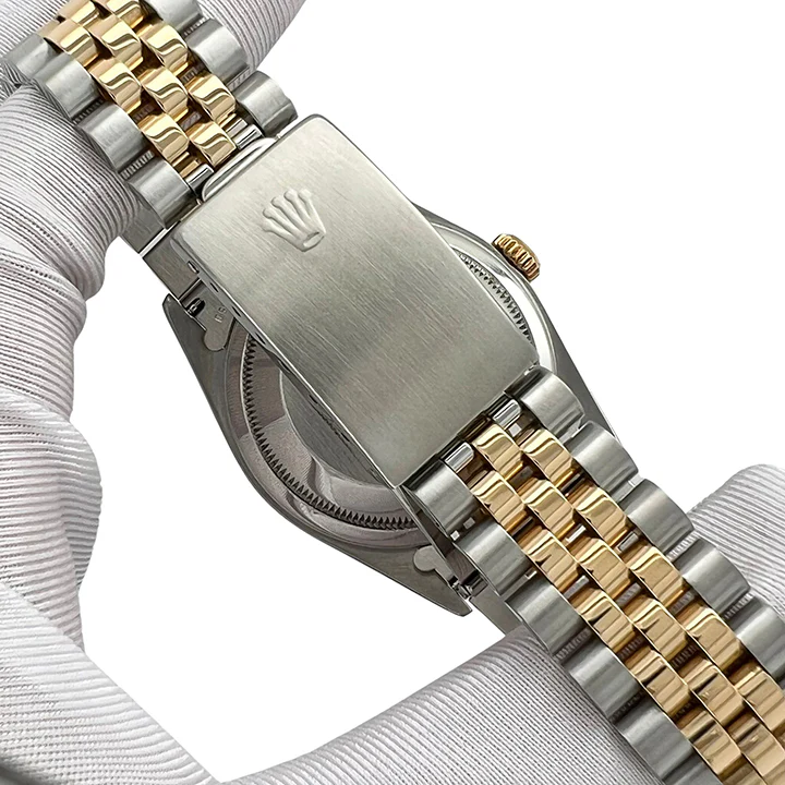 Rolex Datejust 36mm Factory Champagne Diamond Dial Yellow Gold Steel Watch 16233 - Image 4