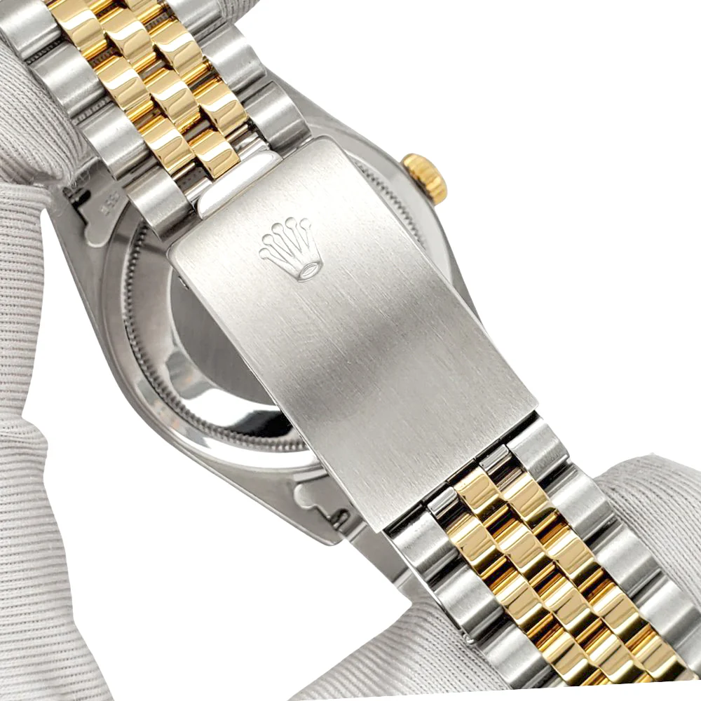 Rolex Datejust 36mm Factory Champagne Diamond Dial Yellow Gold Steel Watch 16233 - Image 6