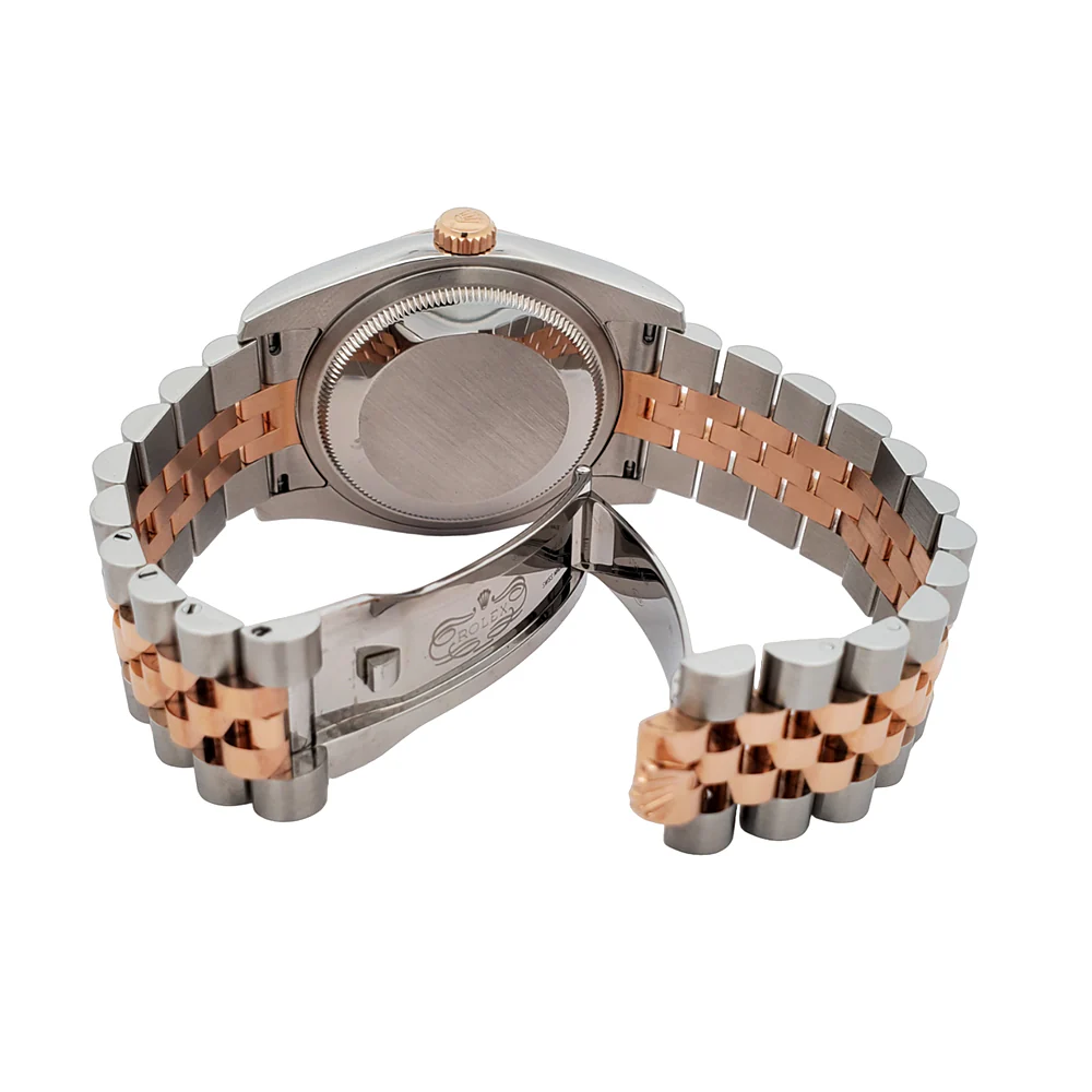 Rolex Datejust 36mm Factory Pink Diamond Dial 2-Tone Rose Gold/Steel Jubilee Watch Box Papers 116231 - Image 6