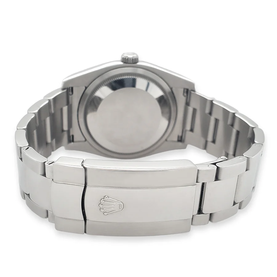Rolex Datejust 36MM Factory Silver Jubilee Diamond Dial White Gold Fluted Bezel Steel Watch 116234 - Image 4