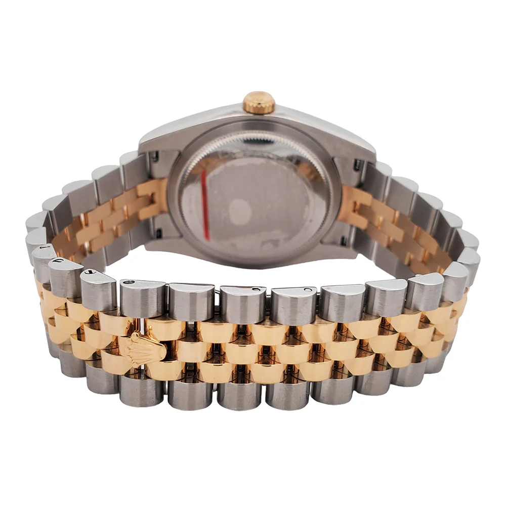 Rolex Datejust 36mm Factory White Diamond 2-Tone Yellow Gold/Steel Jubilee Watch 116233 Box Papers - Image 5