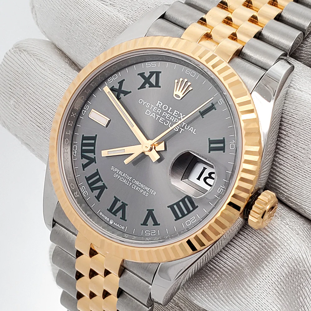 Rolex Datejust 36mm Green Slate Wimbledon Dial Watch 126233 - Image 2