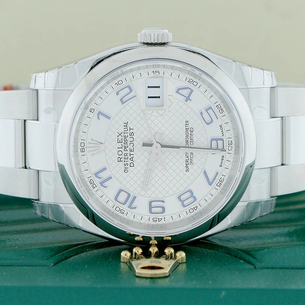 Rolex Datejust 36MM Original Silver Deco Dial Stainless Steel Automatic Mens Oyster Watch 116200 - Image 2