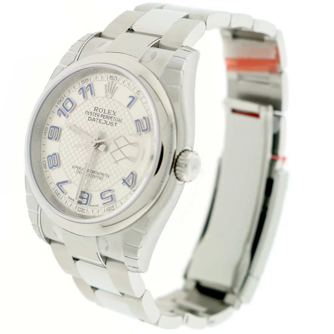 Rolex Datejust 36MM Original Silver Deco Dial Stainless Steel Automatic Mens Oyster Watch 116200 - Image 4