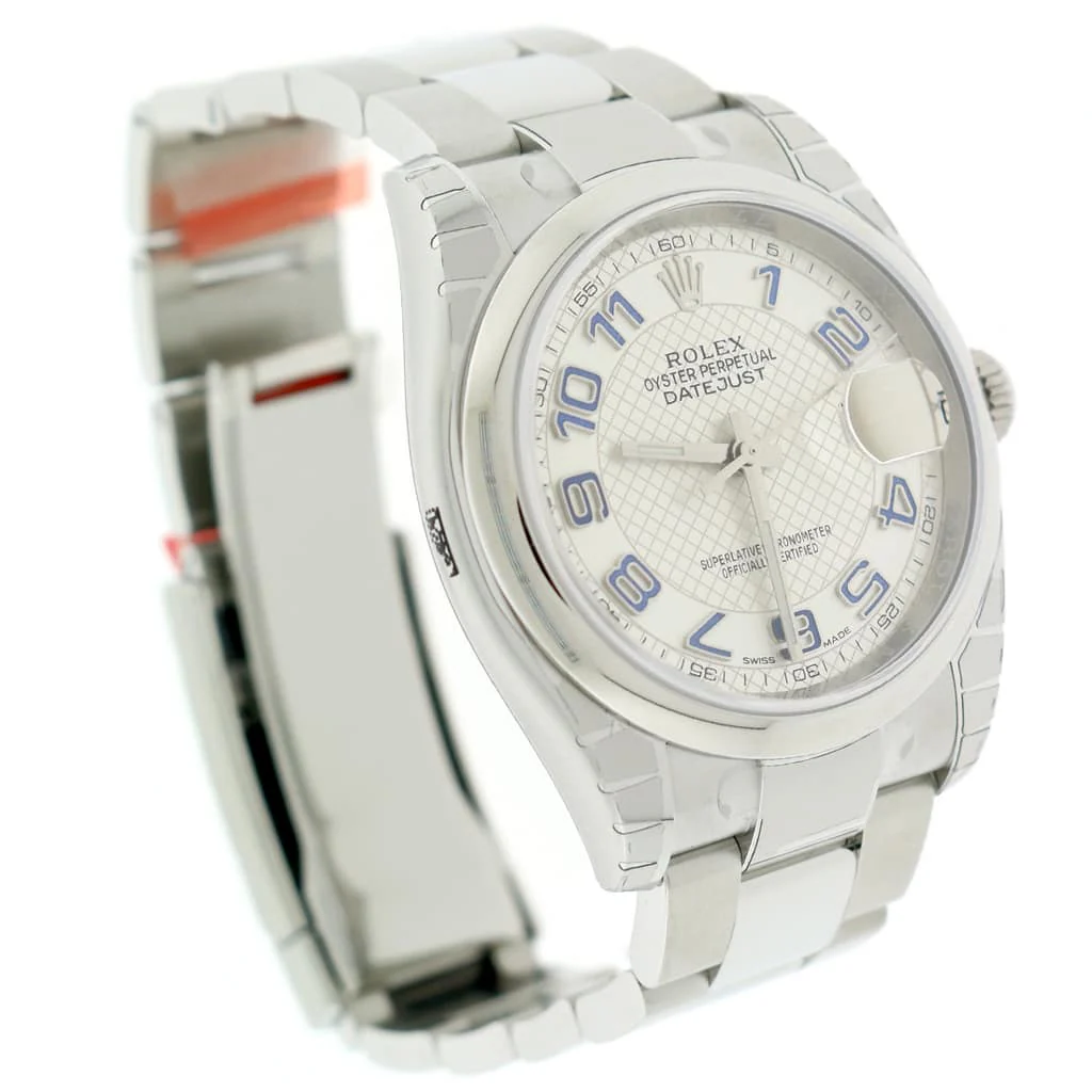 Rolex Datejust 36MM Original Silver Deco Dial Stainless Steel Automatic Mens Oyster Watch 116200 - Image 5