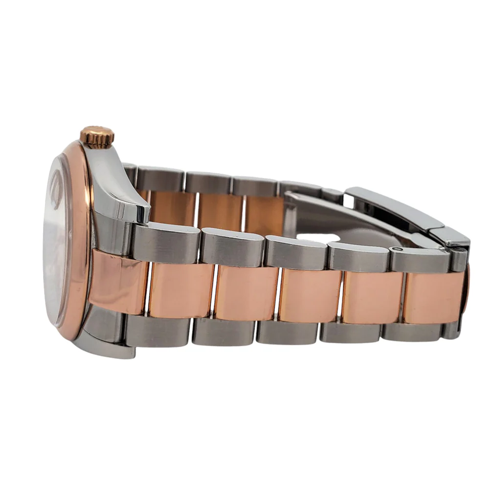 Rolex Datejust 36mm Pink Concentric Dial 2-tone Rose Gold/Steel Oyster Watch 116201 Box Papers - Image 4