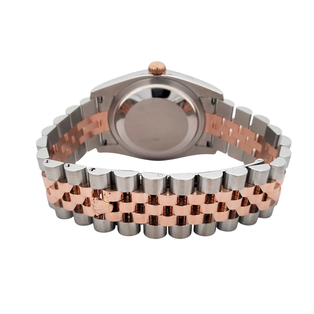 Rolex Datejust 36mm Pink Index 2-tone Rose Gold/Steel Jubilee Watch 116231 Box Papers - Image 5