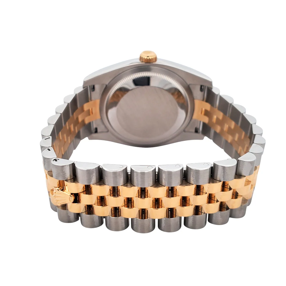 Rolex Datejust 36mm Silver Index 2-Tone Yellow Gold/Steel Jubilee Watch 116233 Box Papers - Image 4