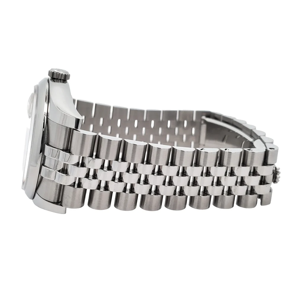 Rolex Datejust 36mm Silver Index Steel Jubilee Watch 116200 Box Papers - Image 4