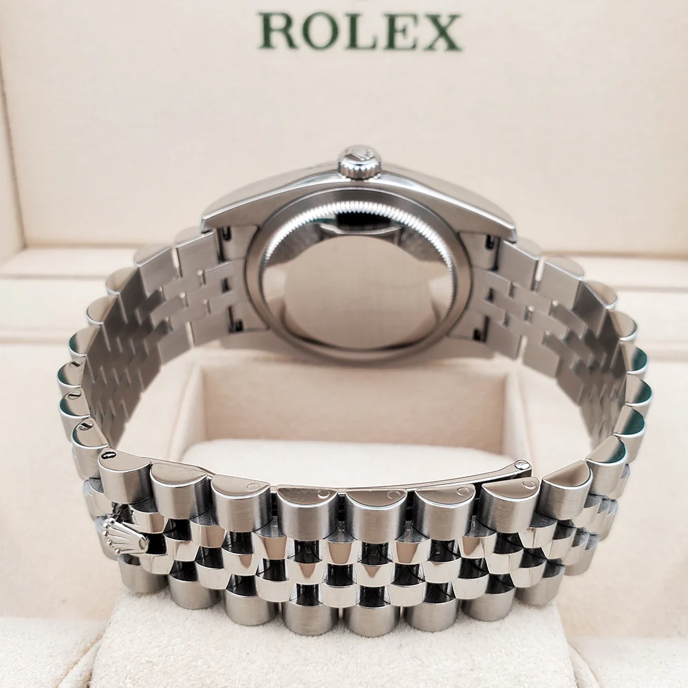 Rolex Datejust 36mm Silver Index Steel Jubilee Watch 116200 Box Papers - Image 5