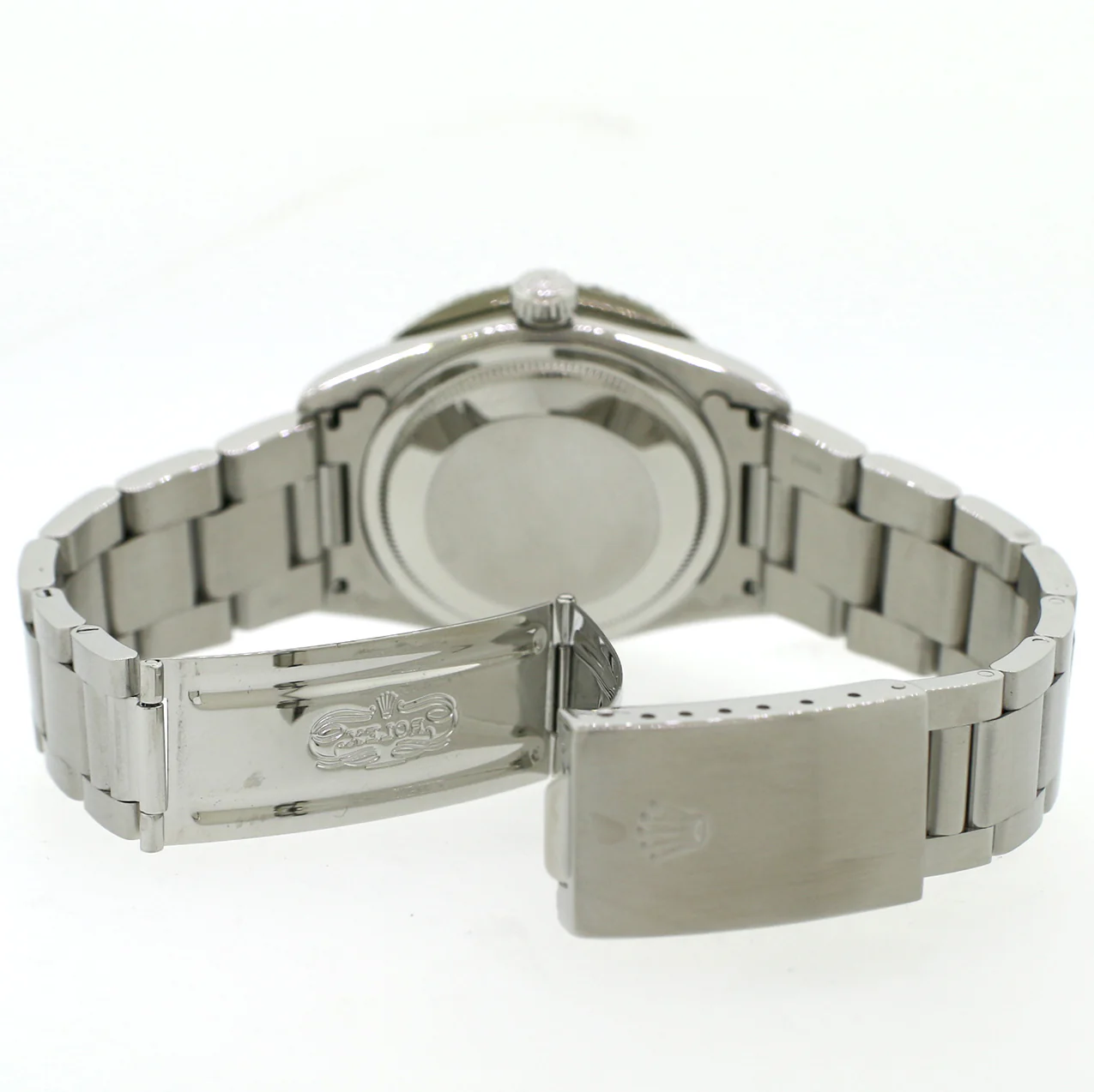 Rolex Datejust 36mm Silver Roman Dial Watch 4.6CT Diamond Bezel 16200 - Image 5