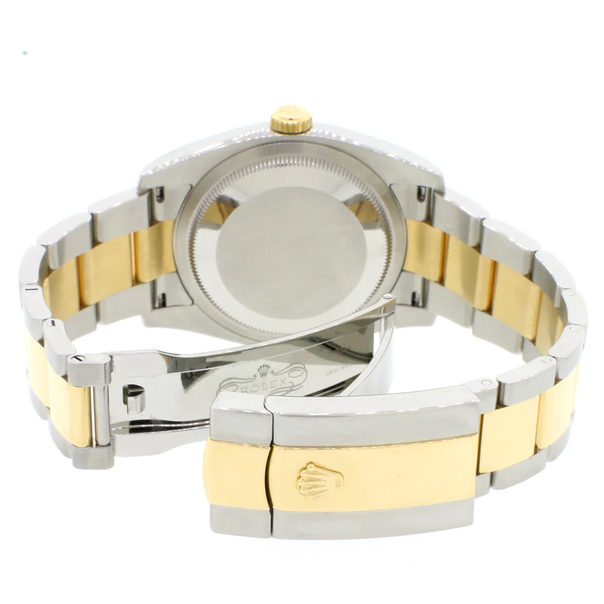 Rolex Datejust 36mm Steel & Gold Rehaut engraved Brown dial Unisex Automatic Watch 116203 - Image 8