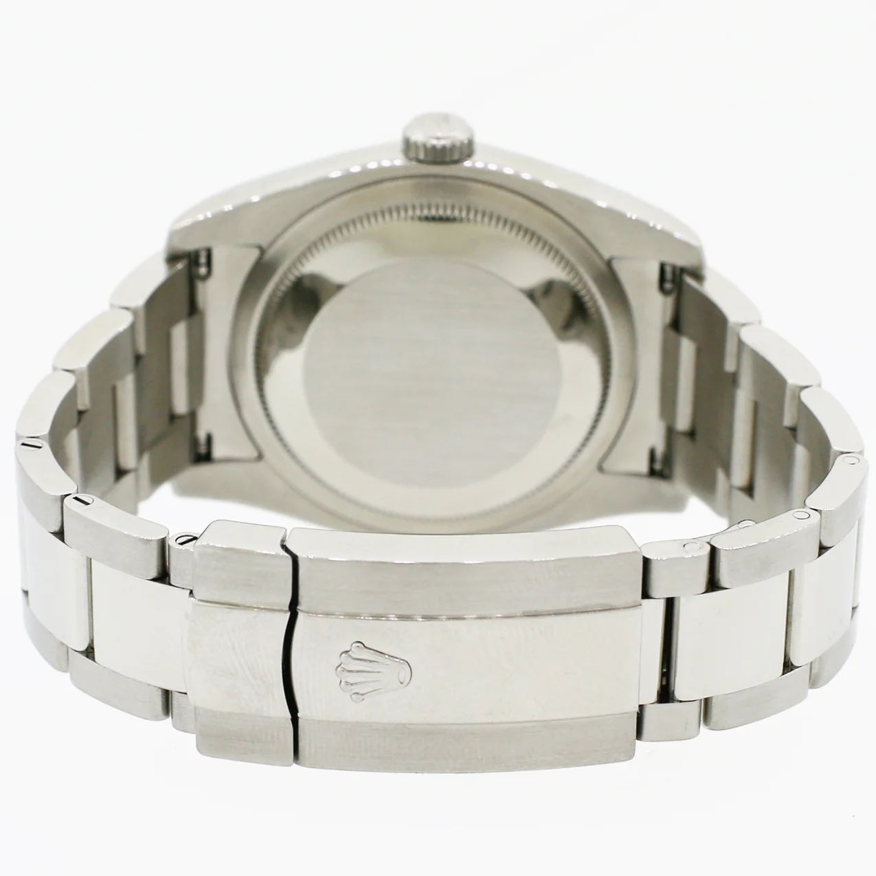 Rolex Datejust 36MM Steel/White Gold Fluted Bezel/Silver Waves Diamond Arabic 6 And 9 Dial Watch 116234 - Image 3