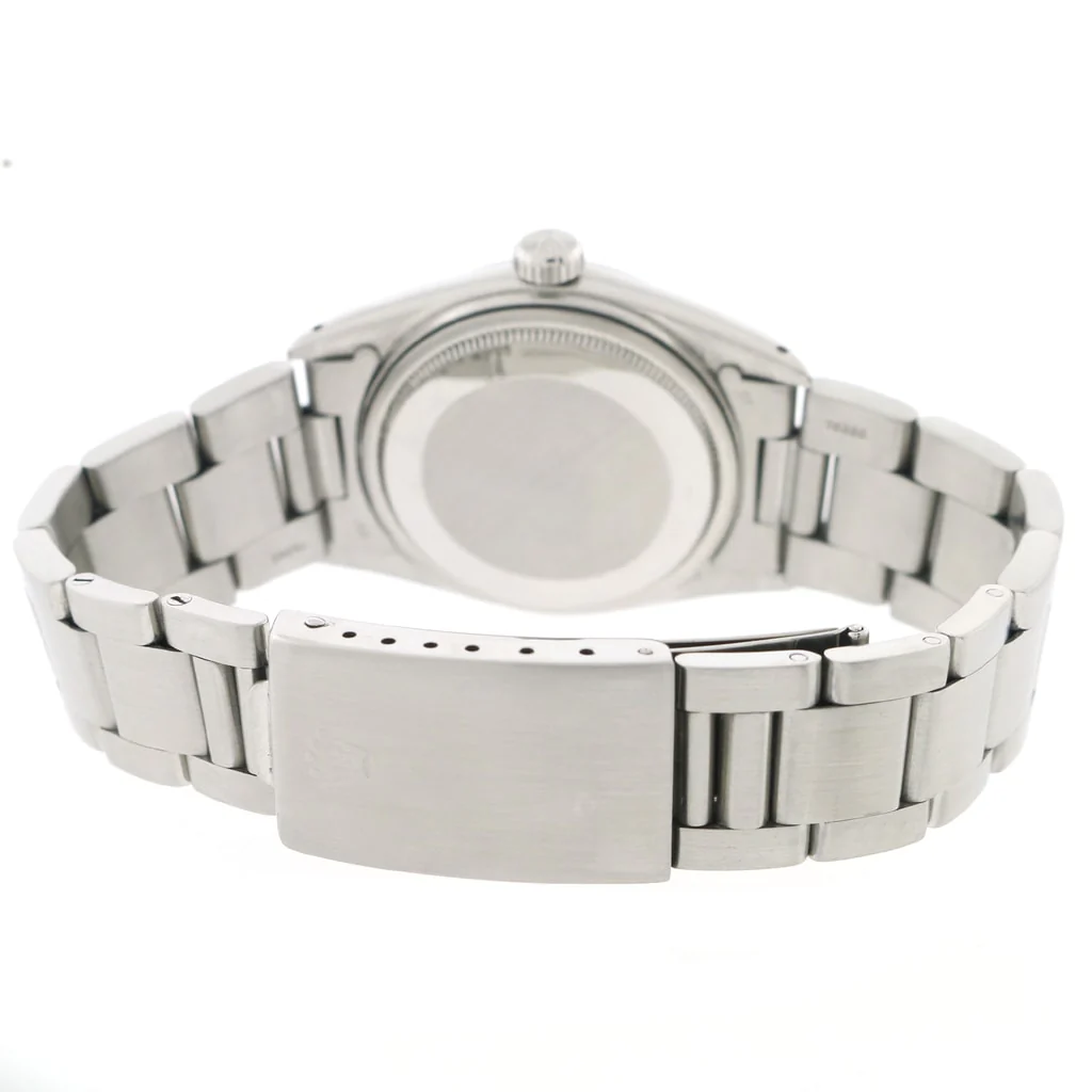 Rolex Datejust 36MM White Gold Fluted Bezel Black Dial Automatic Stainless Steel Mens Oyster Watch 16014 - Image 8