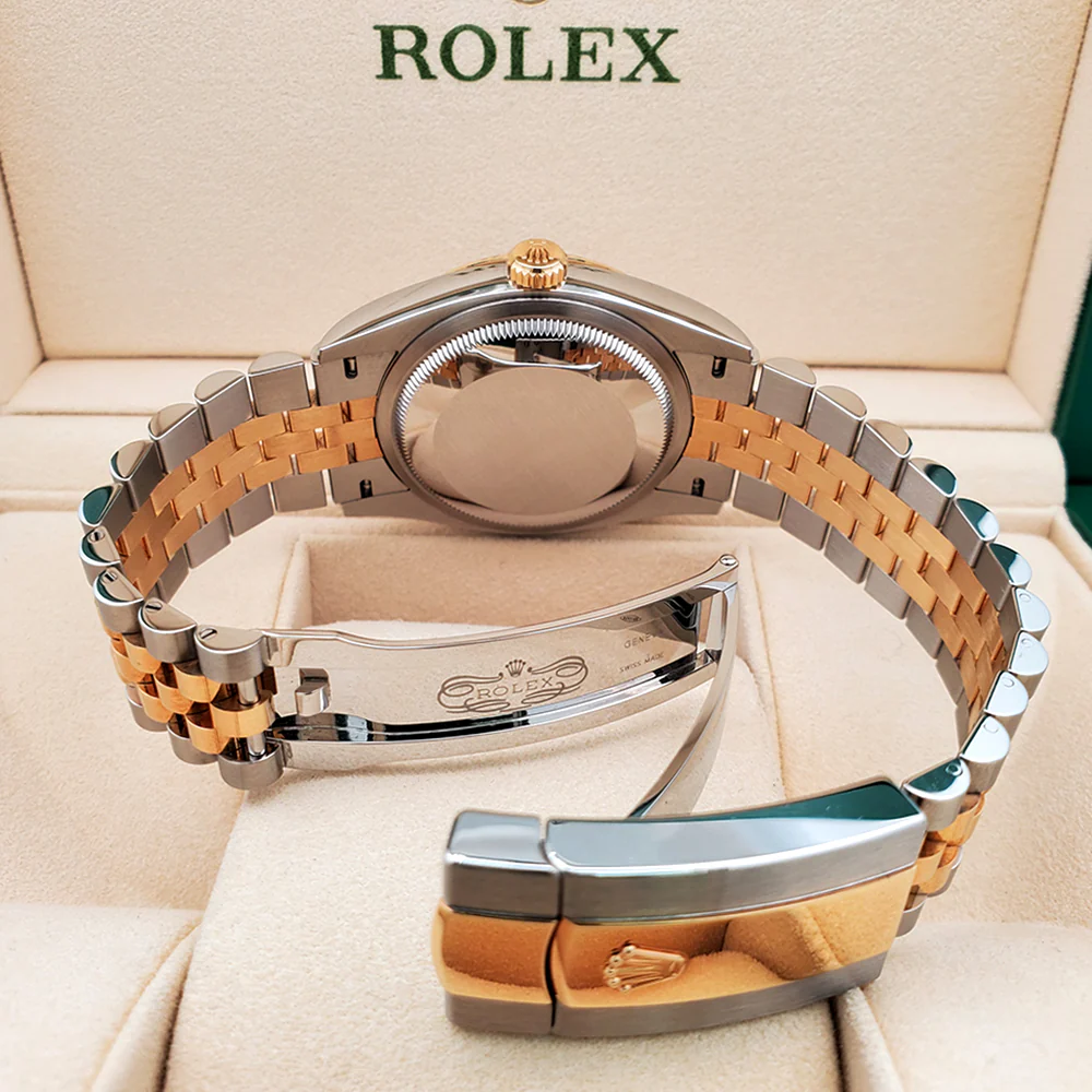 Rolex Datejust 36mm White Roman 2-Tone Yellow Gold/Steel Jubilee Watch 126233 Box Papers - Image 6