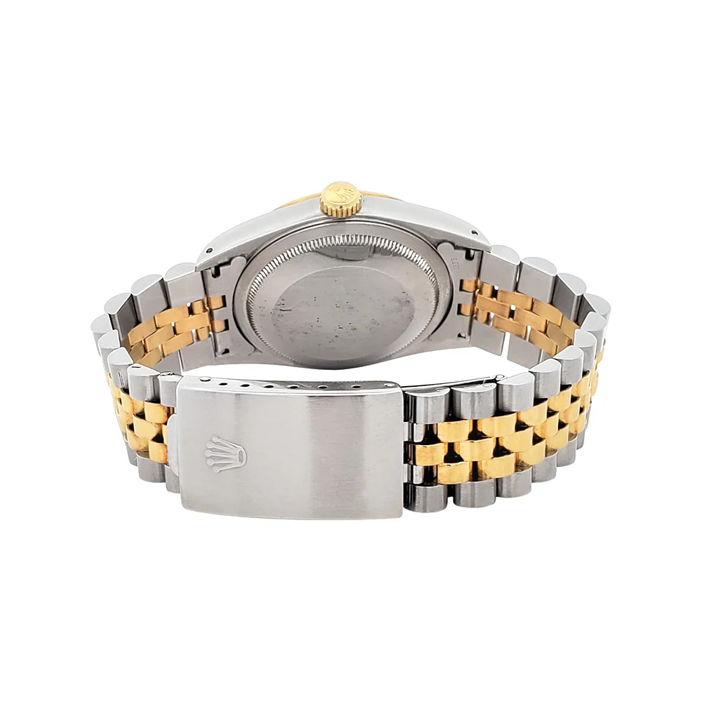 Rolex Datejust 36mm White Roman 2-Tone Yellow Gold/Steel Jubilee Watch 16233 - Image 5