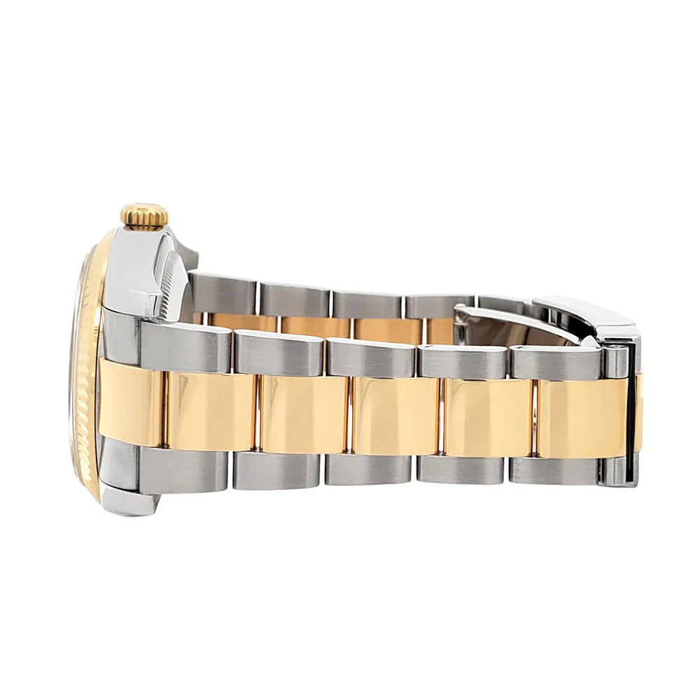 Rolex Datejust 36mm Silver Tuxedo 2-tone Yellow Gold/Steel 116233 Oyster Watch Box Papers - Image 6