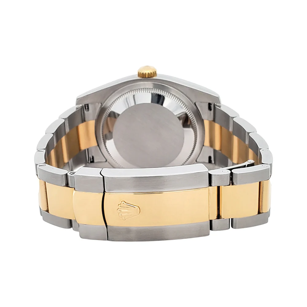 Rolex Datejust 36mm Silver Tuxedo 2-tone Yellow Gold/Steel 116233 Oyster Watch Box Papers - Image 7