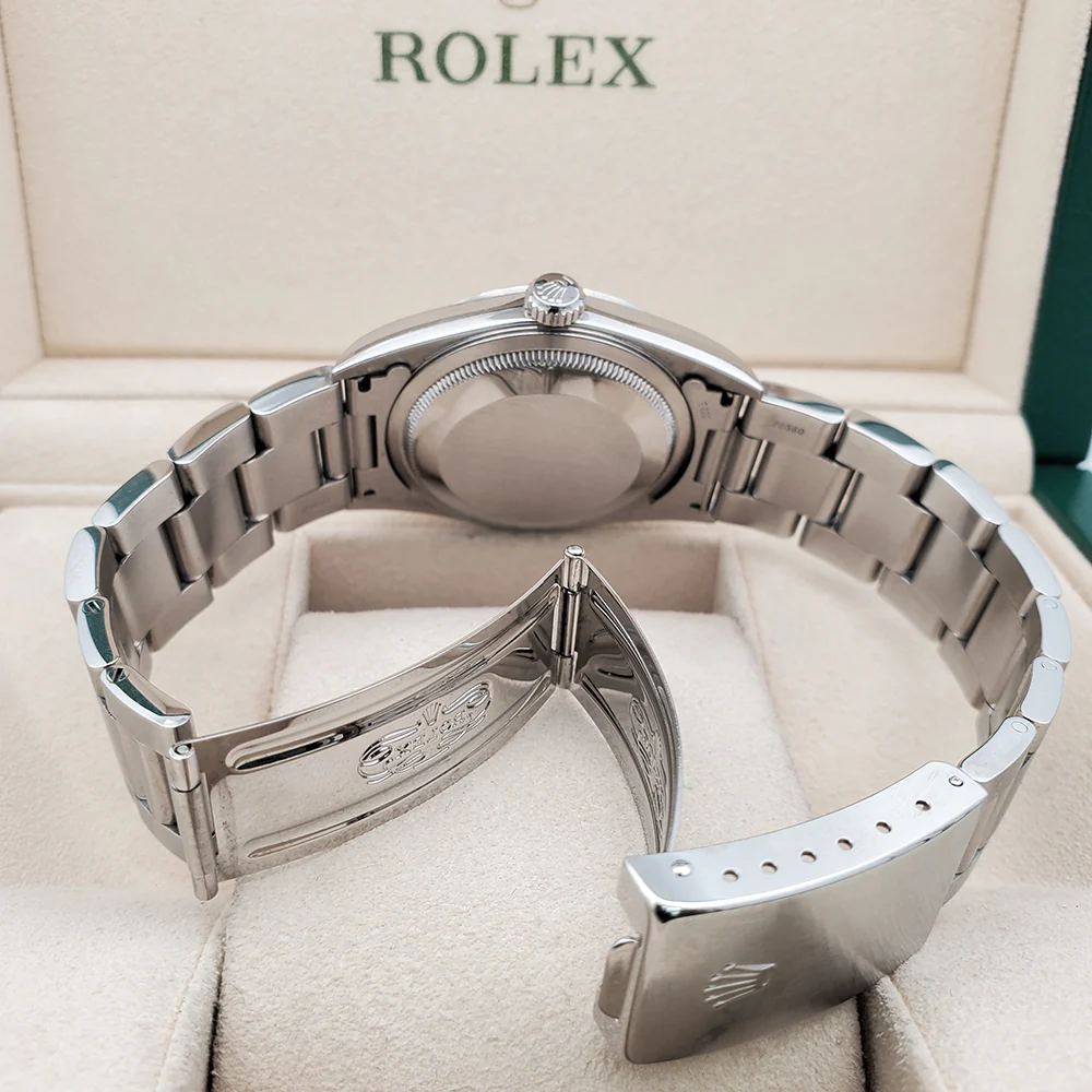 Rolex Datejust 36mm White Roman Dial Stainless Steel Oyster Watch 16200 Box Papers - Image 6