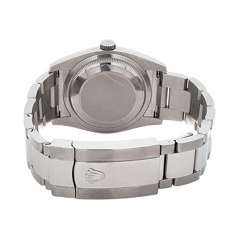 Rolex Datejust 36mm White Roman Dial White Gold Fluted Bezel Steel Oyster Watch 116234 Box Papers - Image 6