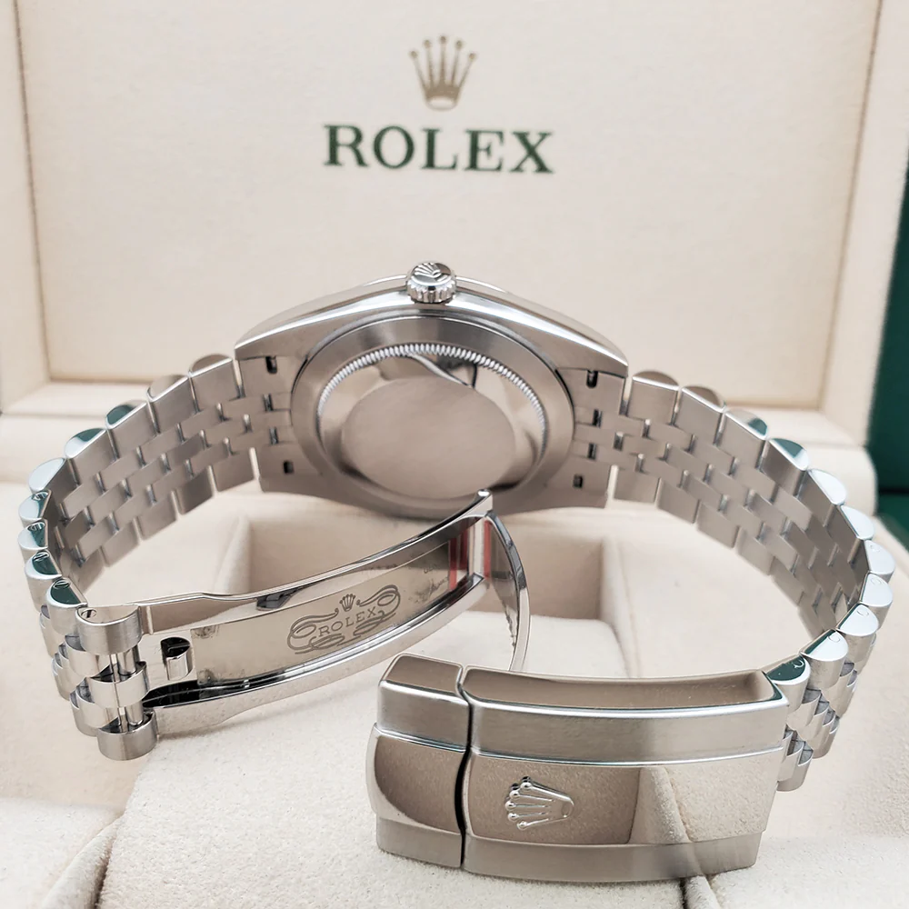 Rolex Datejust 41 126300 White Index Steel Jubilee Watch Box Papers - Image 6