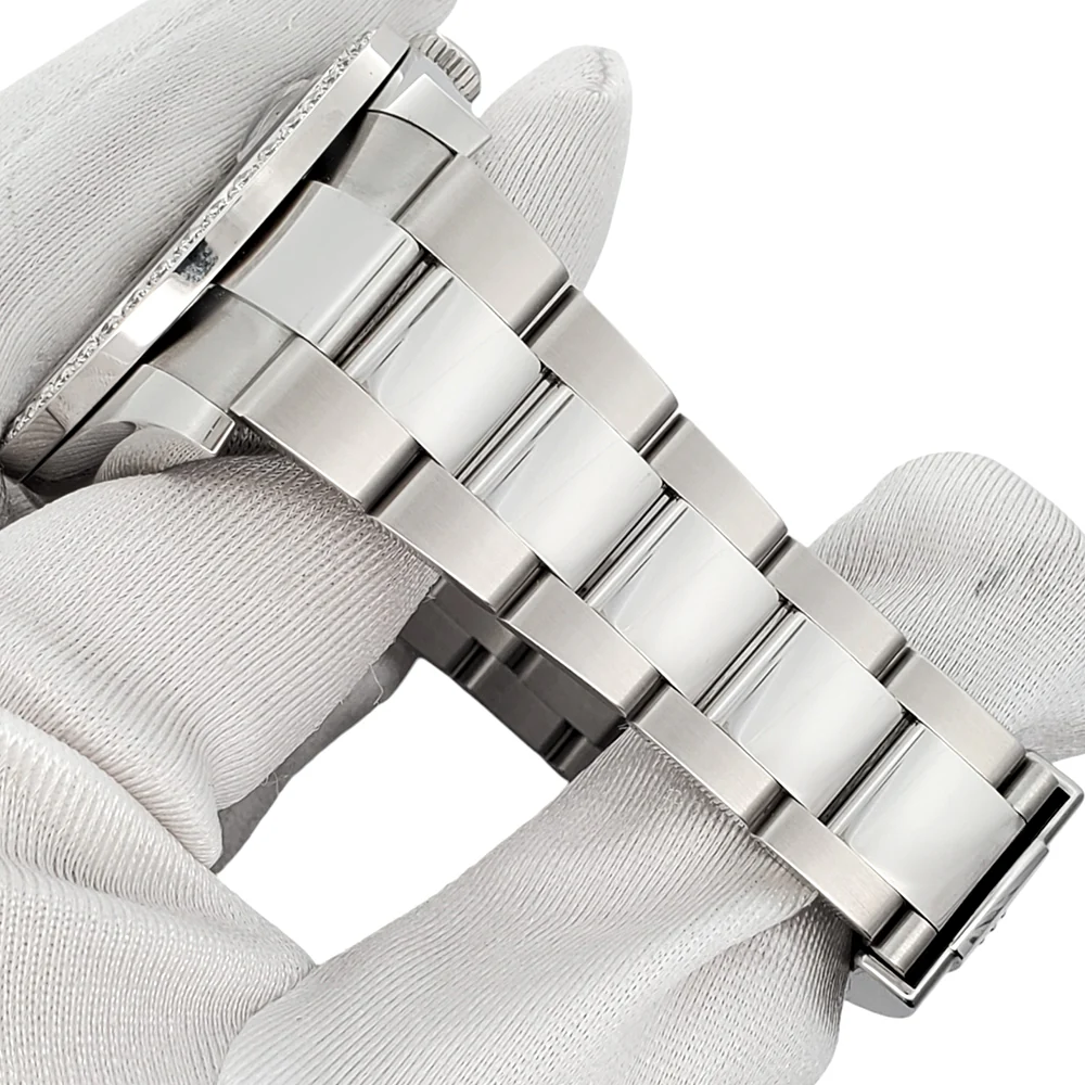 Rolex Datejust 41 126300 White Roman 2.4CT Diamond Bezel Steel Oyster Watch Box Papers - Image 4