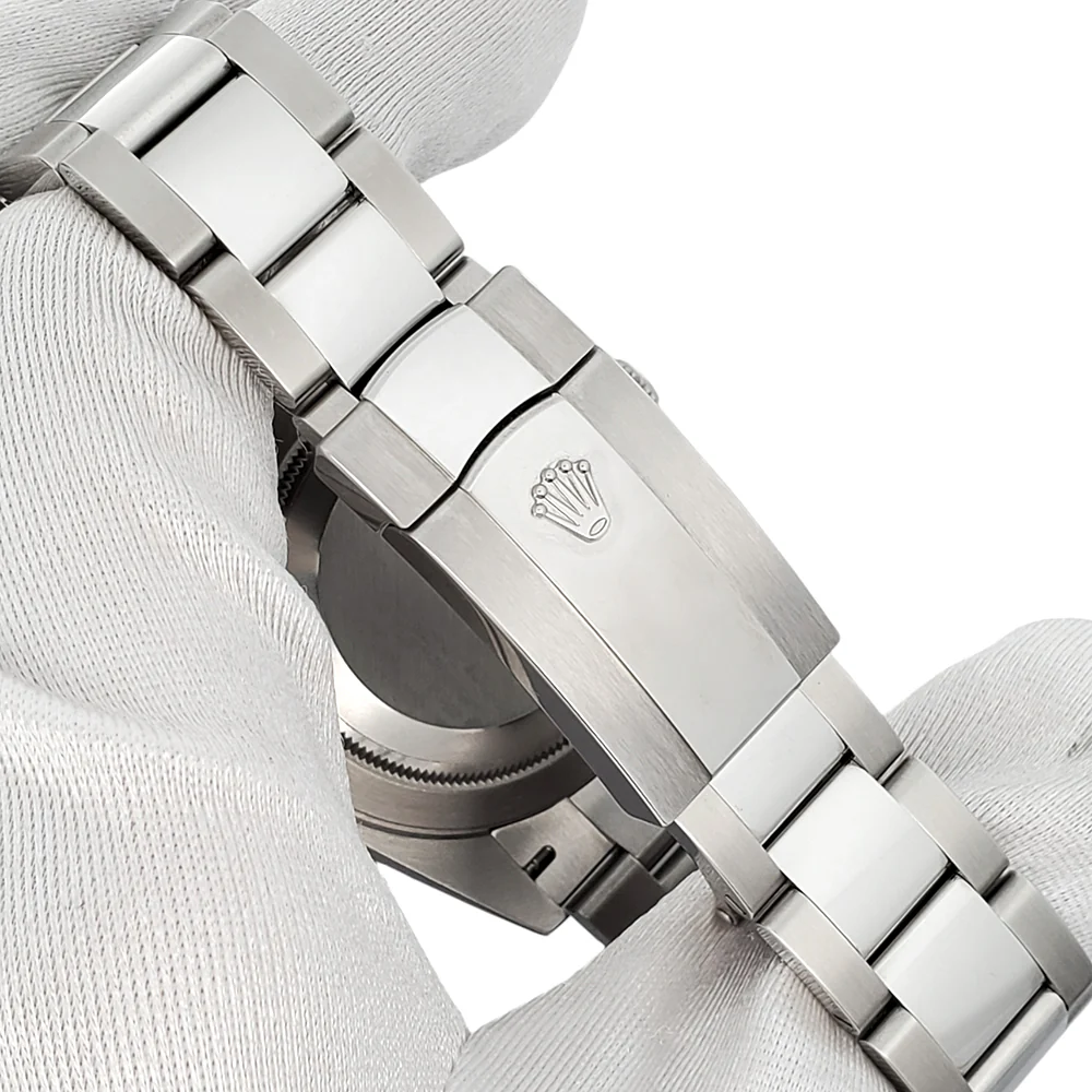 Rolex Datejust 41 126300 White Roman 2.4CT Diamond Bezel Steel Oyster Watch Box Papers - Image 5