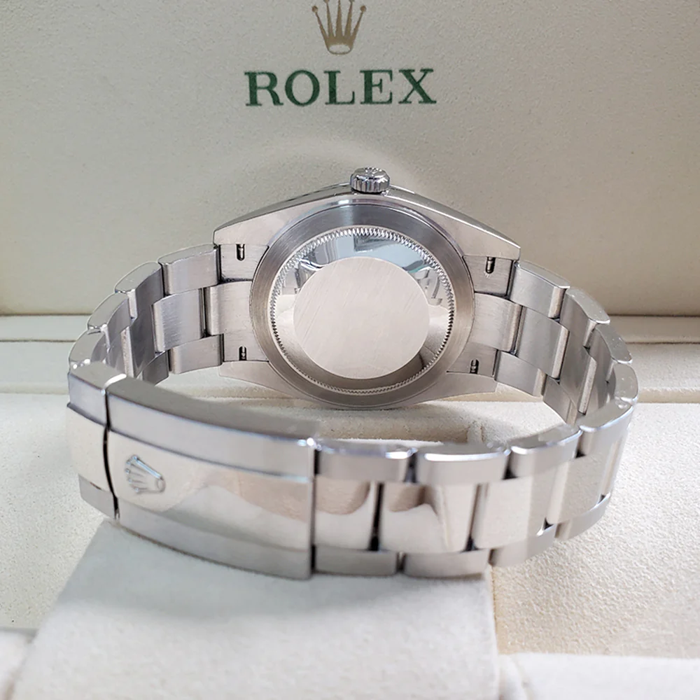Rolex Datejust 41 126300 Wimbledon Slate Roman Dial Steel Oyster Watch Box Papers - Image 5
